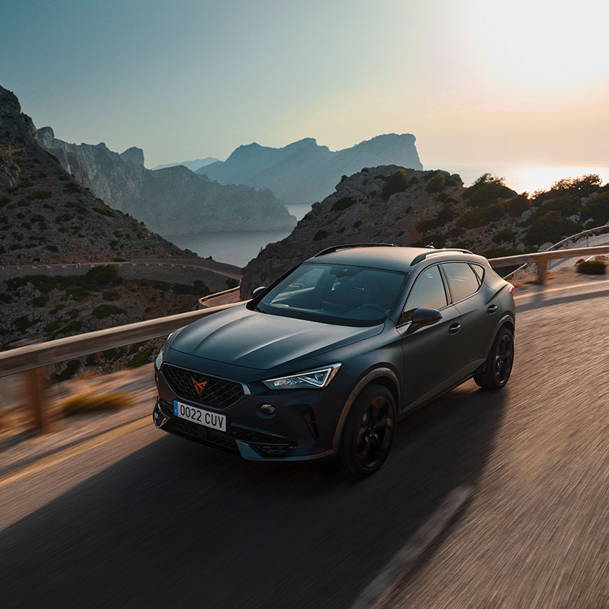 new cupra formentor compact suv magnetic tech matte colour on th